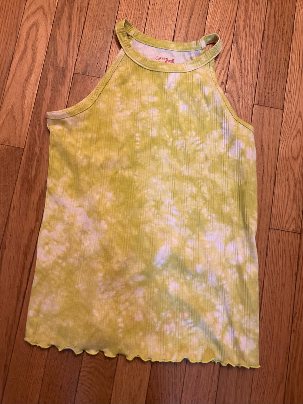 Girls Cat & Jack Green Tie Dye Tank Size XXL (16/18) Plus